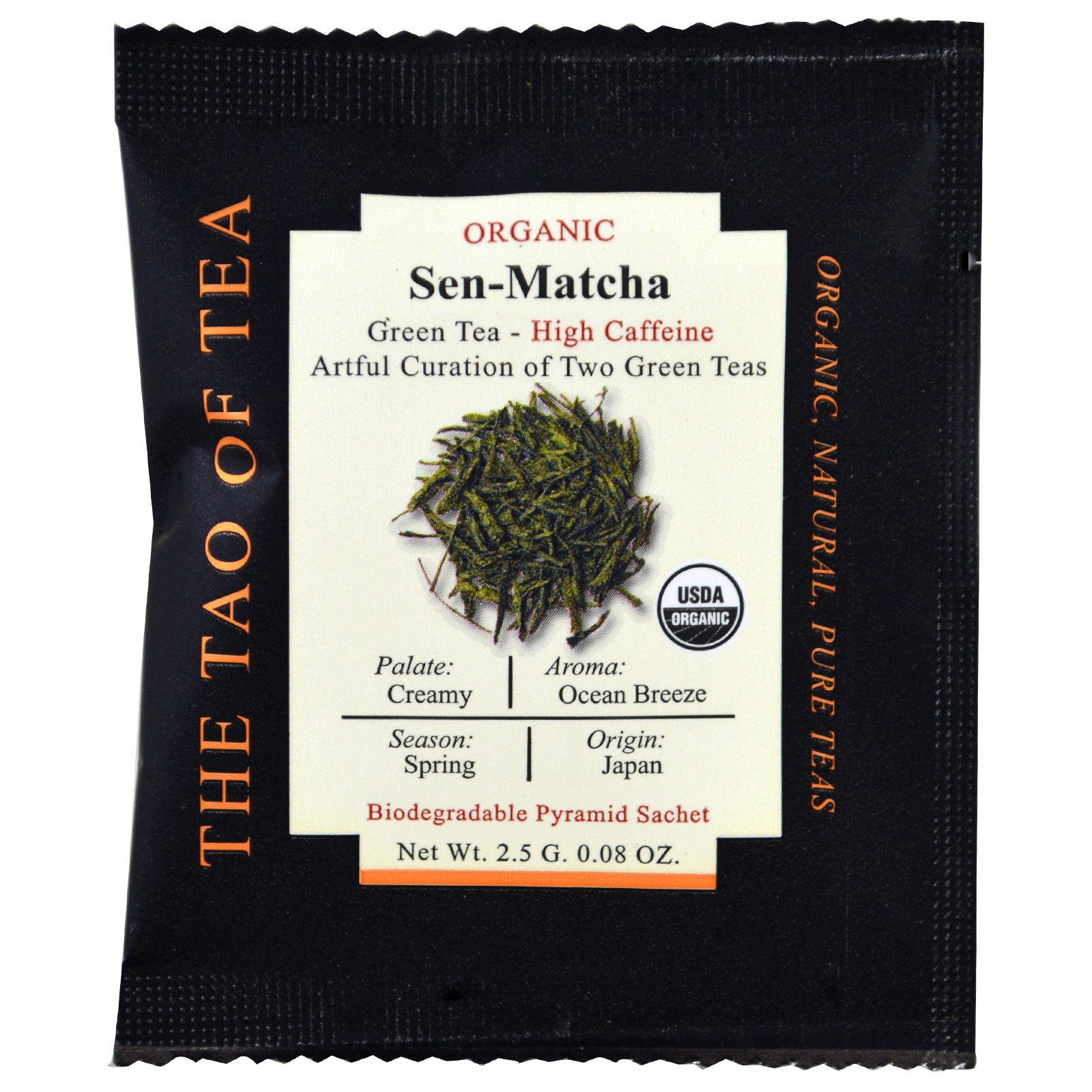 The Tao of Tea, Chá Orgânico Sen-Matcha, 15 Saquinhos Piramidais, 37,5 g (1,32 oz) - Imagem 3
