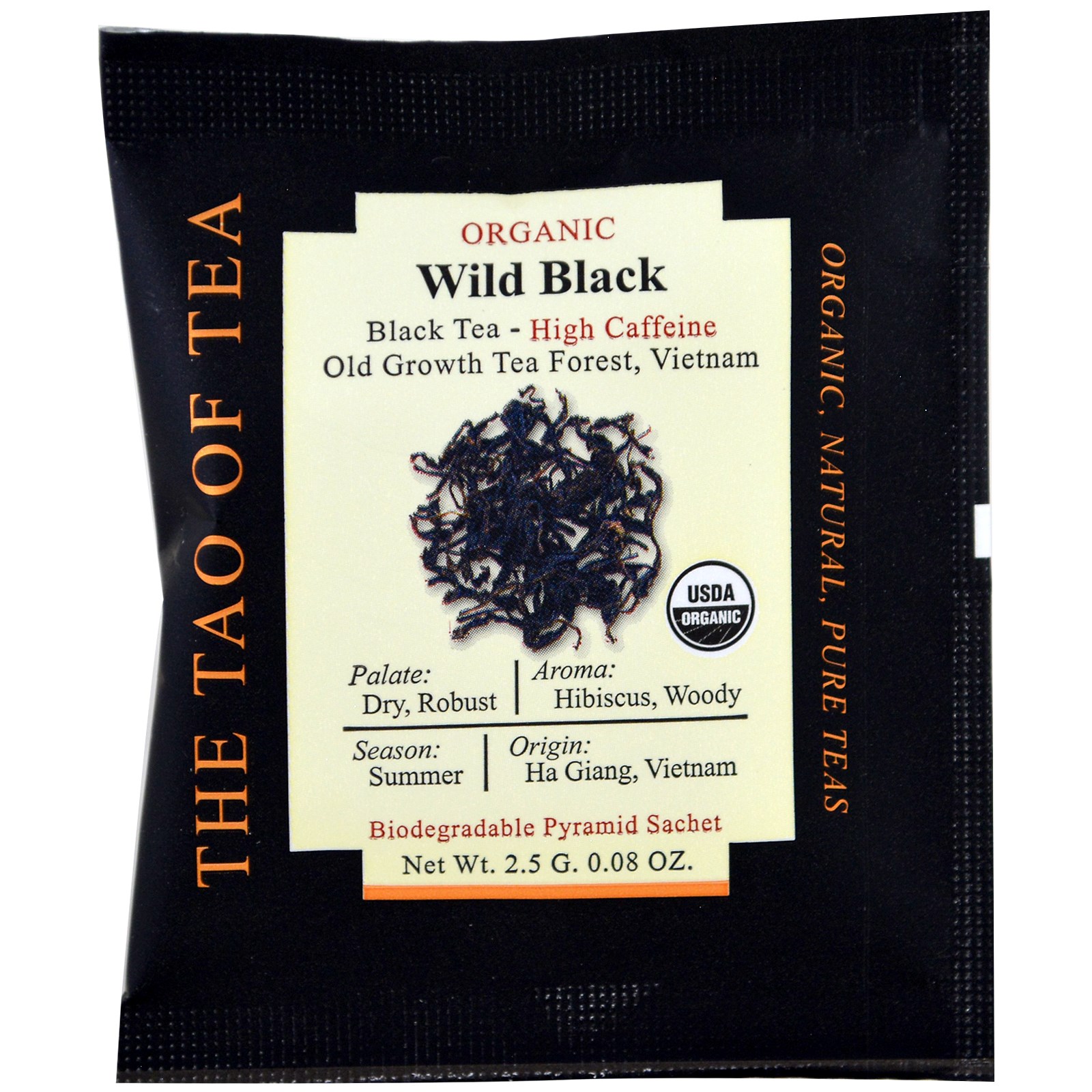 The Tao of Tea, Chá Preto Silvestre Orgânico, 15 Saquinhos Piramidais, 37,5 g (1,32 oz) - Imagem 3