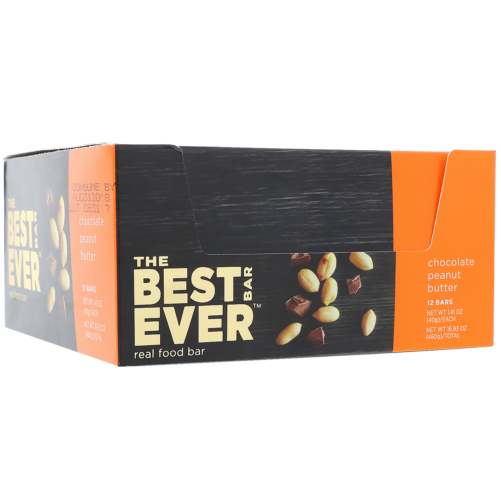 Best Bar Ever, Chocolate e Manteiga de Amendoim, 12 Barras, 1,41 oz (40 g) Cada - Imagem 4