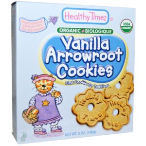 Healthy Times, Biscoitos de Baunilha e Araruta, 5 oz (140 g)