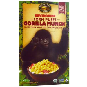 Nature's Path, EnviroKidz, Cereal de Milho Orgânico Gorilla Puff, 10 oz (284 g)