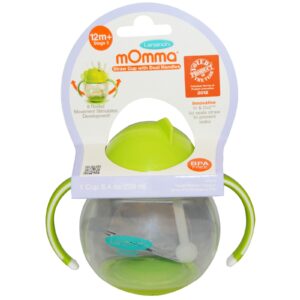 Lansinoh, Mamãe, copo com bico e duas alças, verde, 1 copo, 8,4 oz. (250 mL)