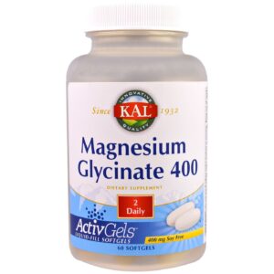 Kal Magnésio Glycinate - 400 mg - 60 Cápsulas em Gel