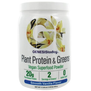 Genesis Today Plant Proteína & Greens, Baunilha suave - 1.09 lbs