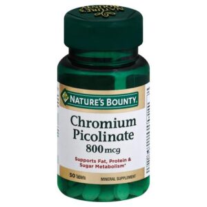 Nature's Bounty Mega Chromium Picolinate - 800 mcg - 50 Tabletes