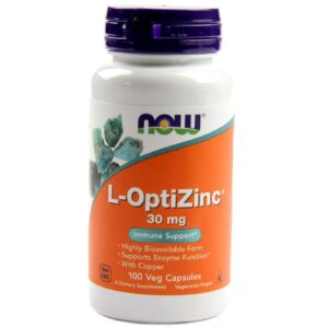 Opti L-Zinco 30 mg Now Foods 100 Cápsulas