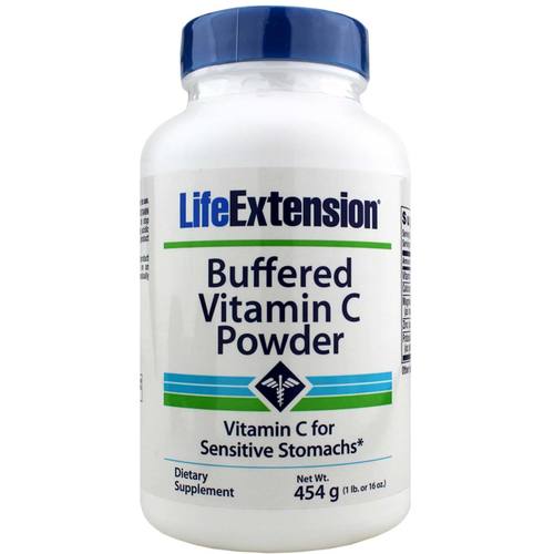 Life Extension Buffered vitamina C em pó 16 oz