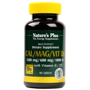 Nature's Plus Cal / Mag / Vit D3 90 Tabletes