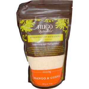Hugo Naturals, Sais de Banho Efervescentes, Manga & Goiaba, 14 oz (397 g)