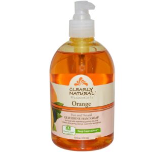 Clearly Natural, Claramente Essenciais Naturais, Sabonete de Glicerina Para as Mãos, Laranja, 12 fl oz (354 ml)