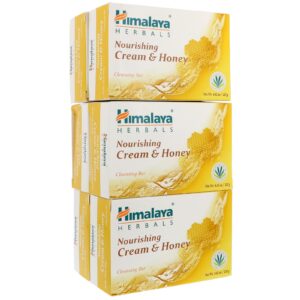 Himalaya, Sabonete Nutritivo, Creme e Mel, 6 Barras, 4,41 oz (125 g) Cada