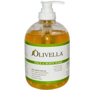Olivella, Sabonete para rosto e corpo, 16,9 fl oz (500 ml)