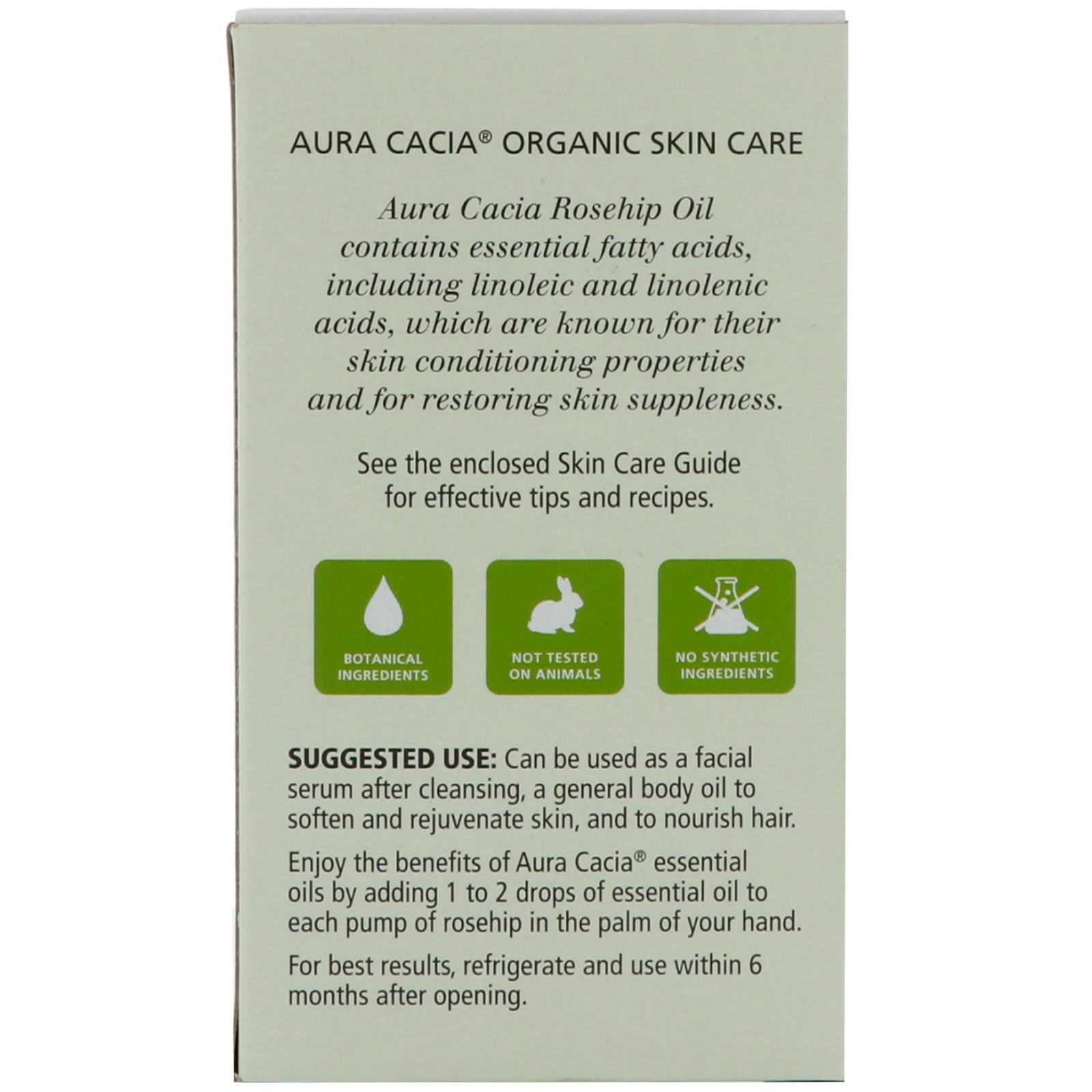 Aura Cacia, Orgânico, Óleo de Rosa Mosqueta, Tratamento de pele, 1 oz fl (30 ml) - Imagem 2