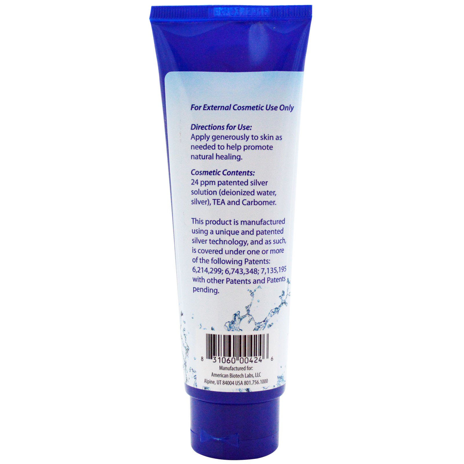 American Biotech Labs, ASAP 365, Gel Prata, Cuidade Corporal e de Pele Ultimate, 4 fl oz (118 ml) - Imagem 2