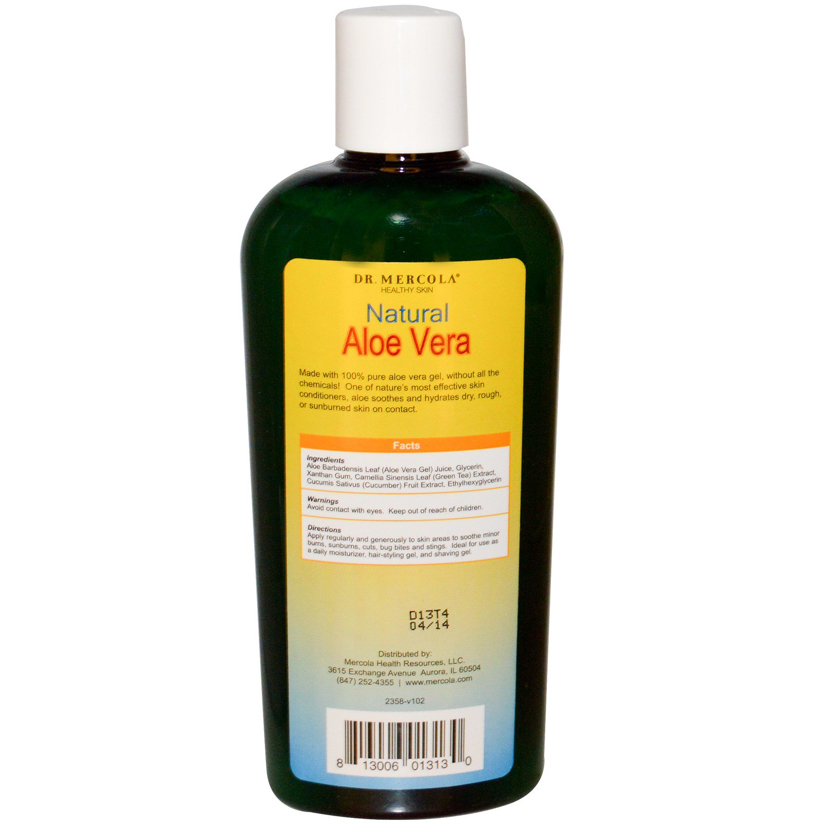 Dr. Mercola, Aloe Vera Natural, 8 fl oz (236 ml) - Imagem 2