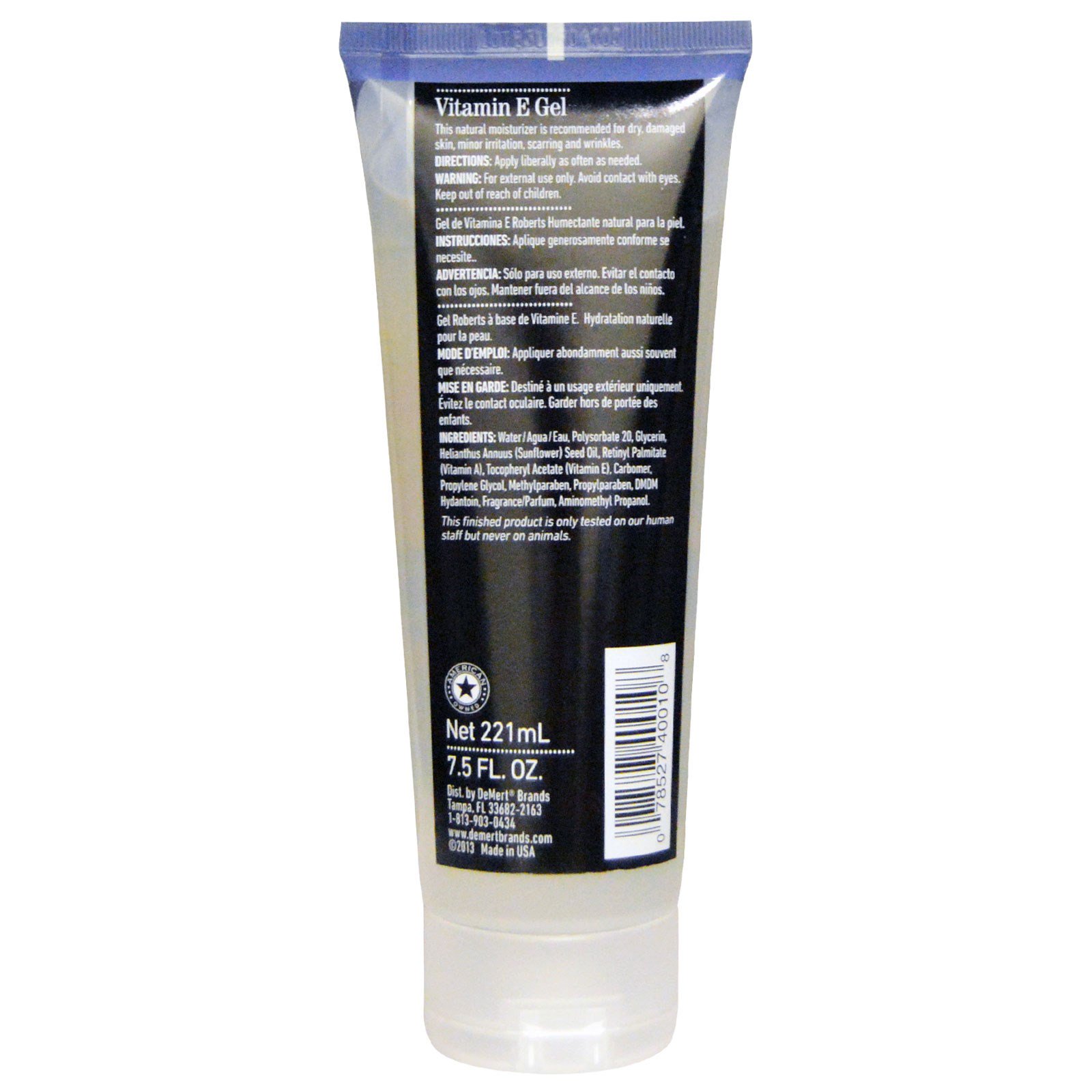 Robert Research Labs, Gel de Vitamina E, 7.5 fl oz (221 ml) - Imagem 2