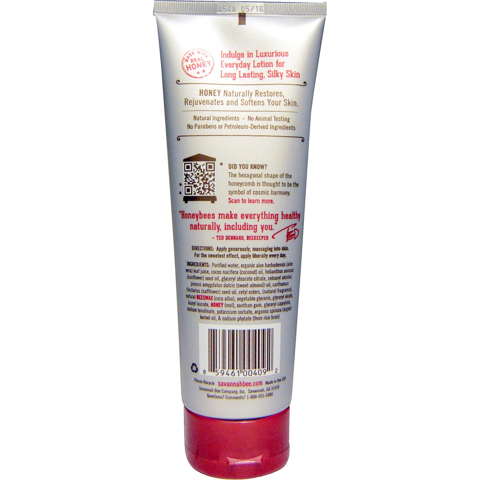 Savannah Bee Company Inc, Loção Corporal de Mel, Tupelo Honey, 8 fl oz (236 ml) - Imagem 2