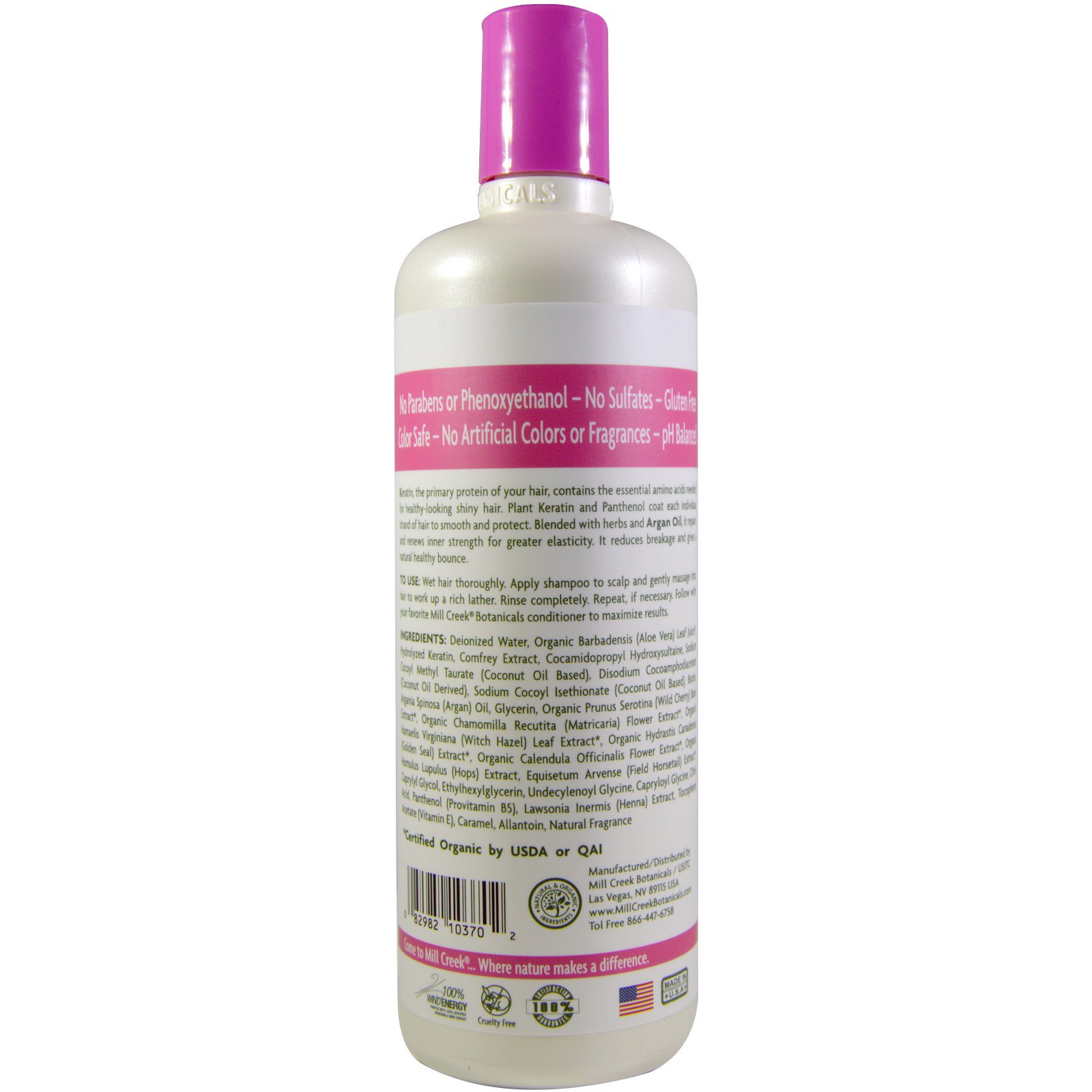 Mill Creek, Xampu de Queratina, Fórmula de Reparação, 16 fl. oz. (473 ml) - Imagem 2