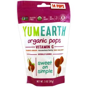 YumEarth, Organic, Vitamin C Pops, 14 Pops, 3 oz (85 g) Cada