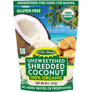 Edward & Sons, 100% Organic Unsweetened Shredded Coconut, 8 oz (227 g)