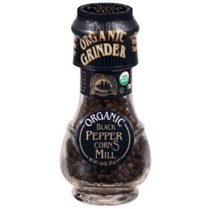 Drogheria & Alimentari, Organic Black Pepper Corns Mill Grinder, 1.58 oz (45 g)