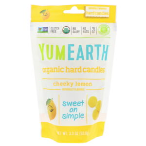 YumEarth, Doces Rígidos Orgânicos, Limão Sorridente, 3,3 oz (93,6 g)