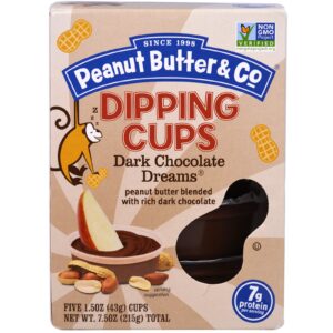 Peanut Butter & Co., Dipping Cups, Chocolate Amargo, 5 Unidades, 1,05 oz (43 g) Cada