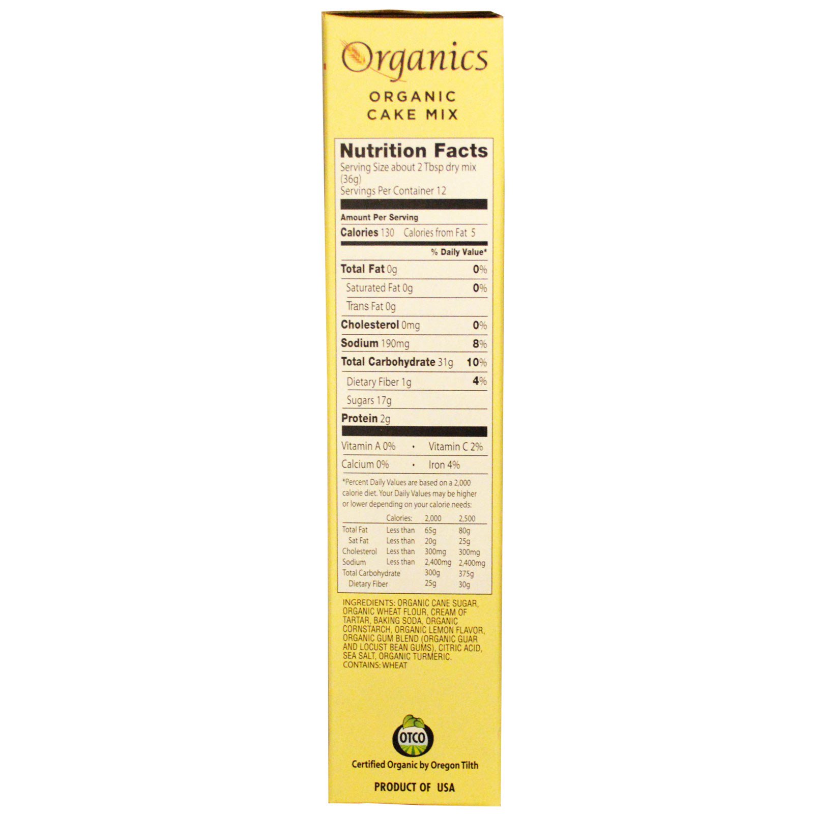 European Gourmet Bakery, Orgânicos, Mix de Bolo, Limão, 15.25 oz (432.33 g) - Imagem 2