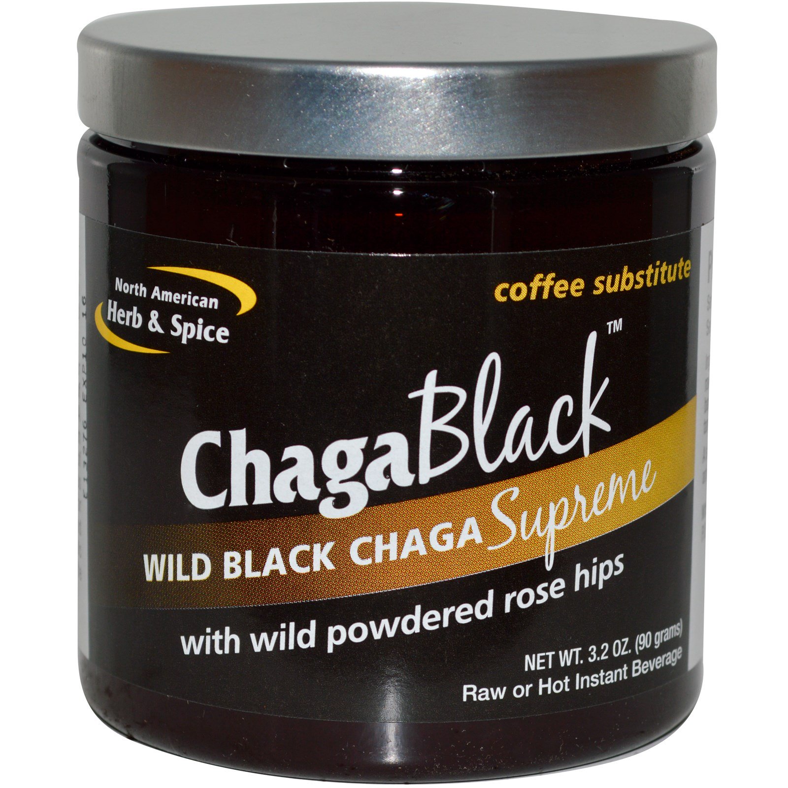 North American Herb & Spice Co., Chaga Preta, Substituto do Café, 3,2 onças (90 g)