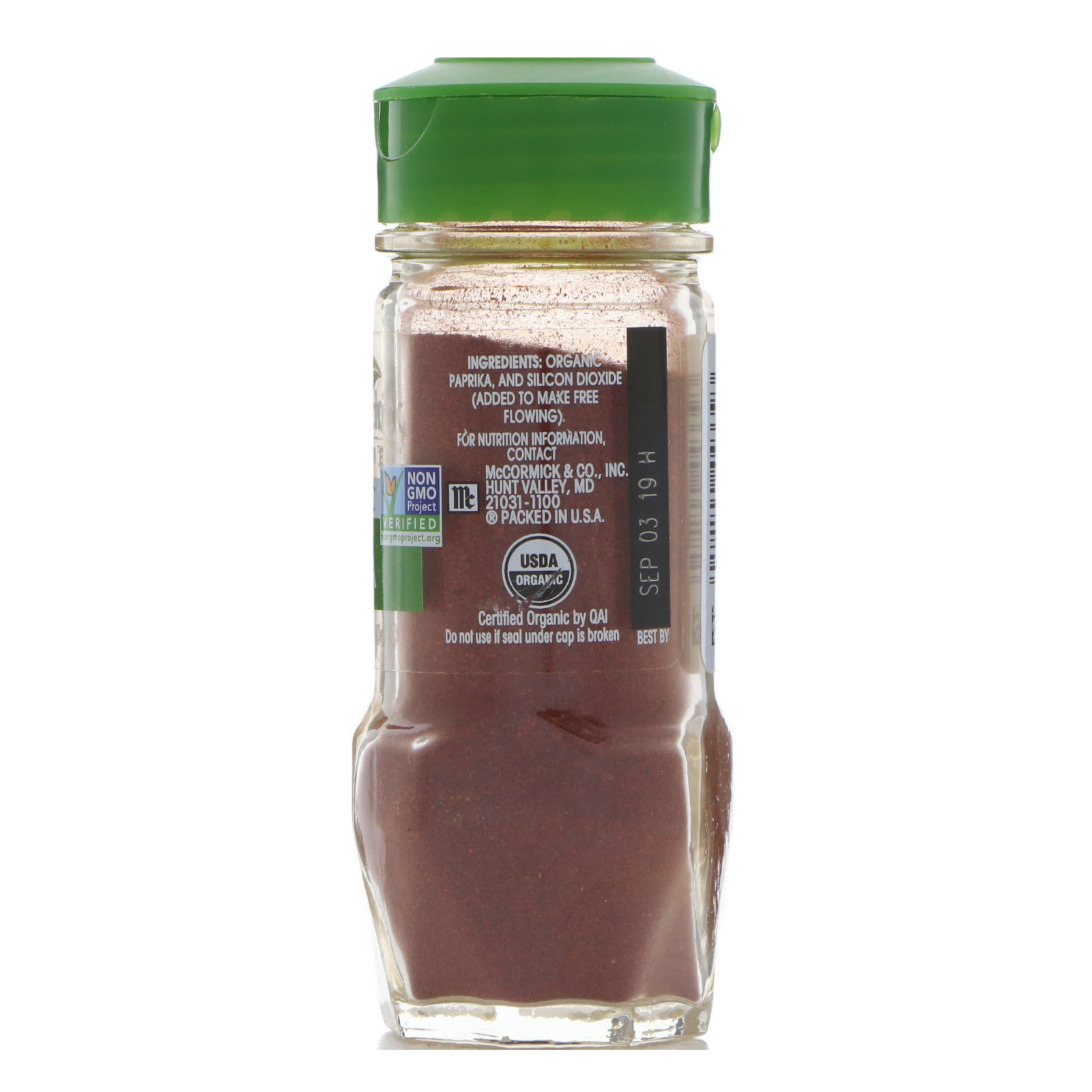 McCormick Gourmet, Orgânico, Páprica Defumada, 1.62 oz (45 g) - Imagem 2