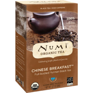 Numi Tea, Organic Tea, Black Tea, Chinese Breakfast, 18 Tea Bags, 1.27 oz (36 g)