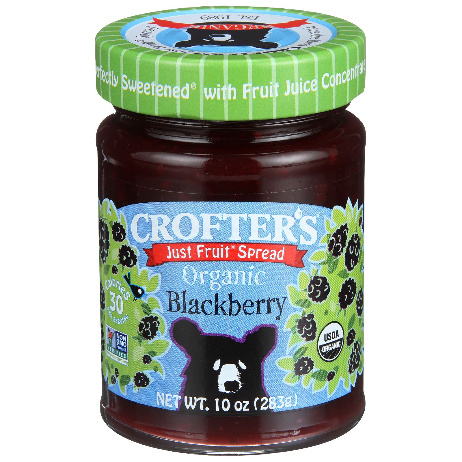 Crofter's Organic, Geleia de Frutas, Orgânica, Amora, 10 oz (283 g)