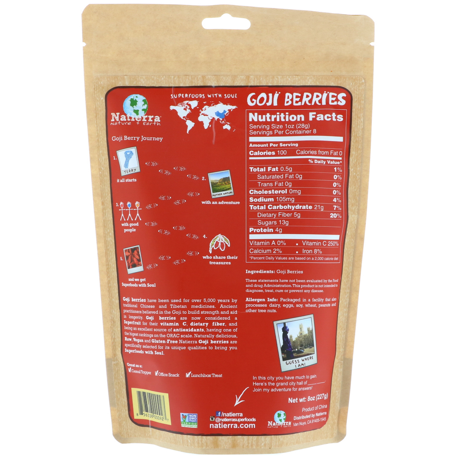 Himalania, Goji Berries, 8 oz (227 g) - Imagem 2