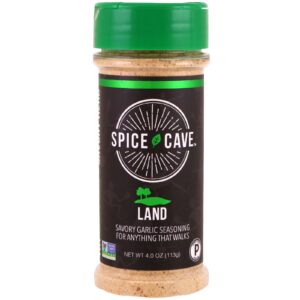 Spice Cave, Land, Tempero Saboroso de Alho, 113 g (4 oz)