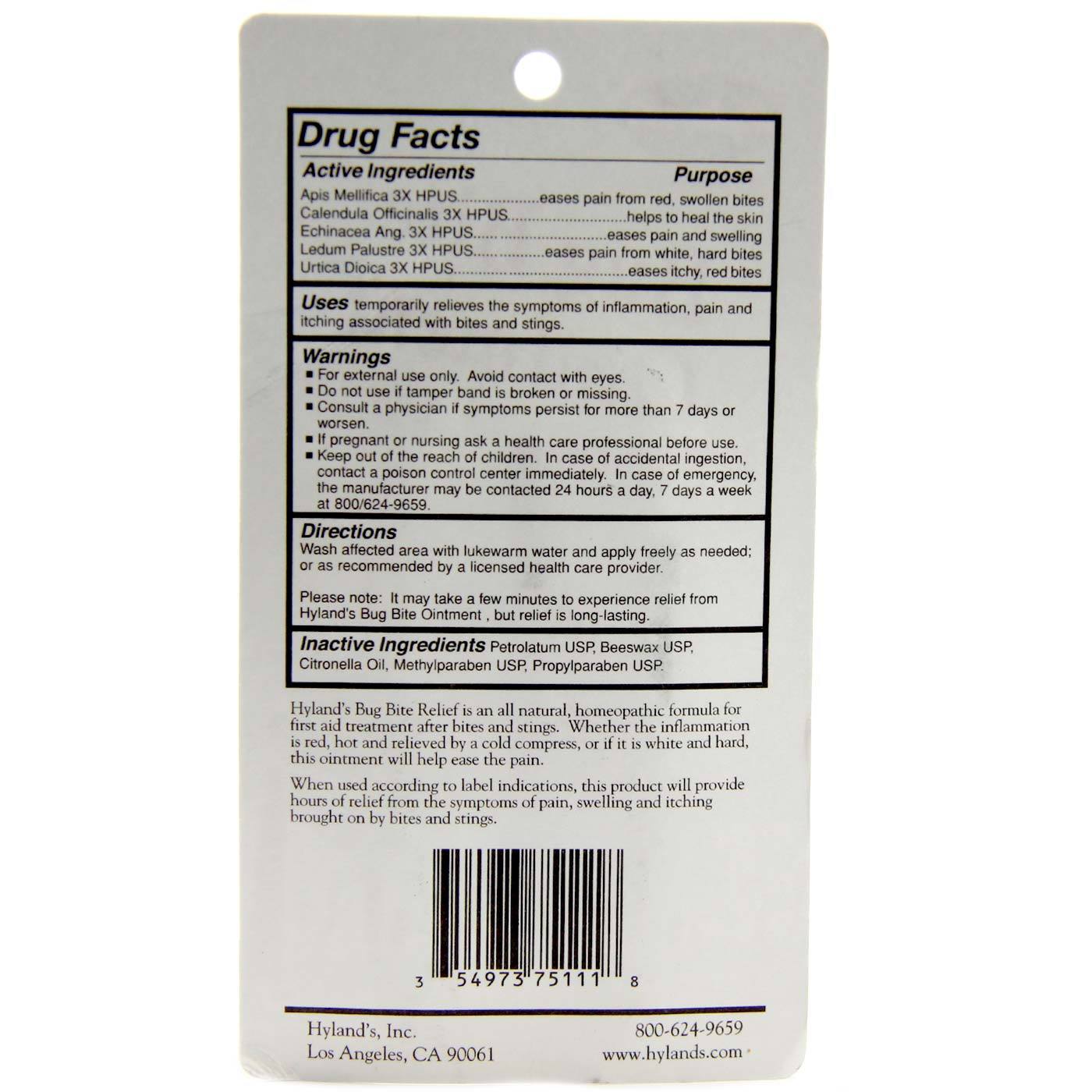 Hyland's Bug mordida Pomada 0,26 fl oz - Imagem 2