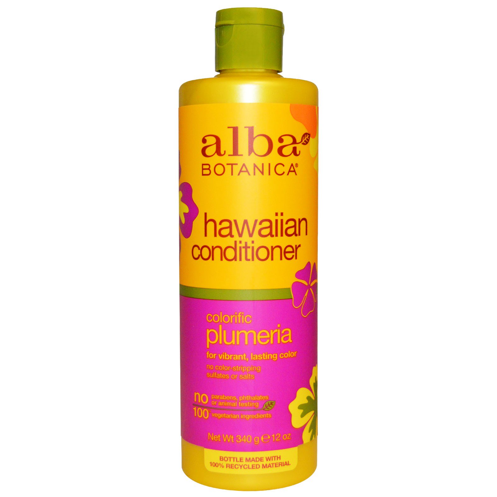 Alba Botanica, Condicionador do Havaí, Plumeria colorífica, 12 oz (340 g)