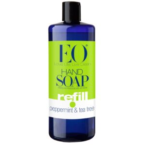 EO Products, Sabonete para Mãos, Refil, Hortelã-pimenta e Árvore do Chá, 32 fl oz (946 ml)