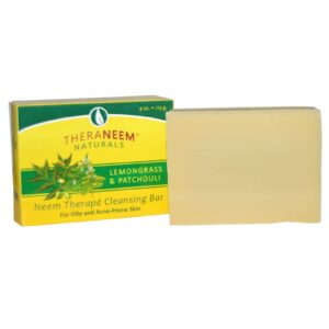 Organix South, TheraNeem Naturais, Sabonete de Nim Limpeza Terapêutica, Capim-limão e Patchuli, 113 g (4 oz)