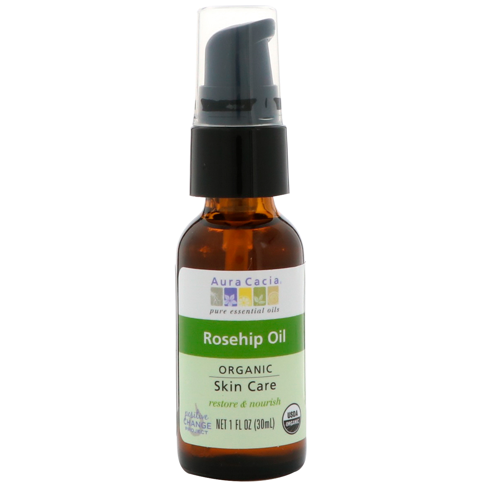 Aura Cacia, Orgânico, Óleo de Rosa Mosqueta, Tratamento de pele, 1 oz fl (30 ml) - Imagem 3