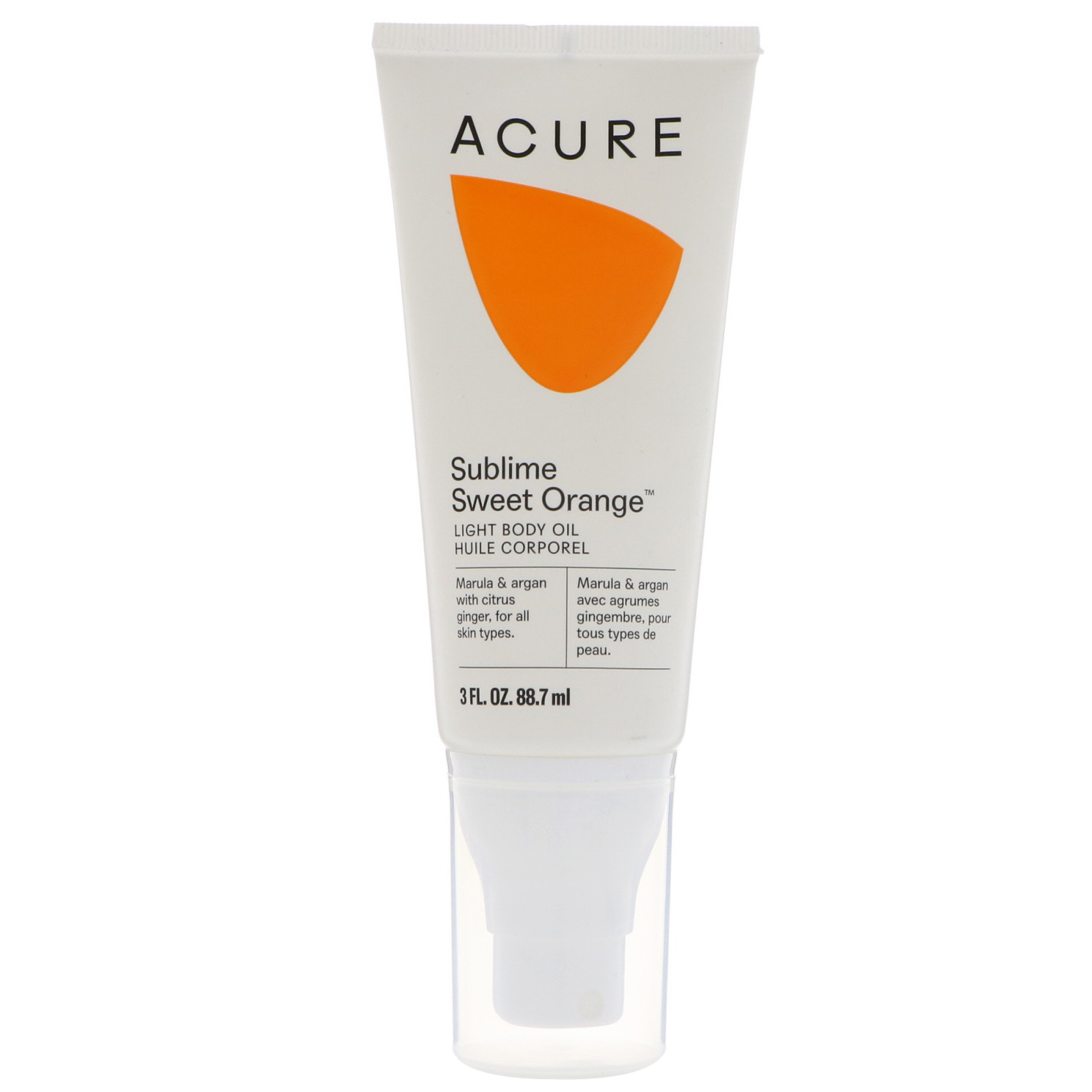Acure Organics, Sublime Sweet Orange Light Body Oil, 3 fl oz (88.7 ml)