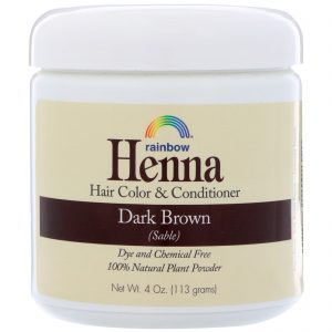 Comprar rainbow research, henna, hair color & conditioner, dark brown (sable), 4 oz (113 g) preço no brasil cuidados com o cabelo suplemento importado loja 15 online promoção - 22 de setembro de 2023