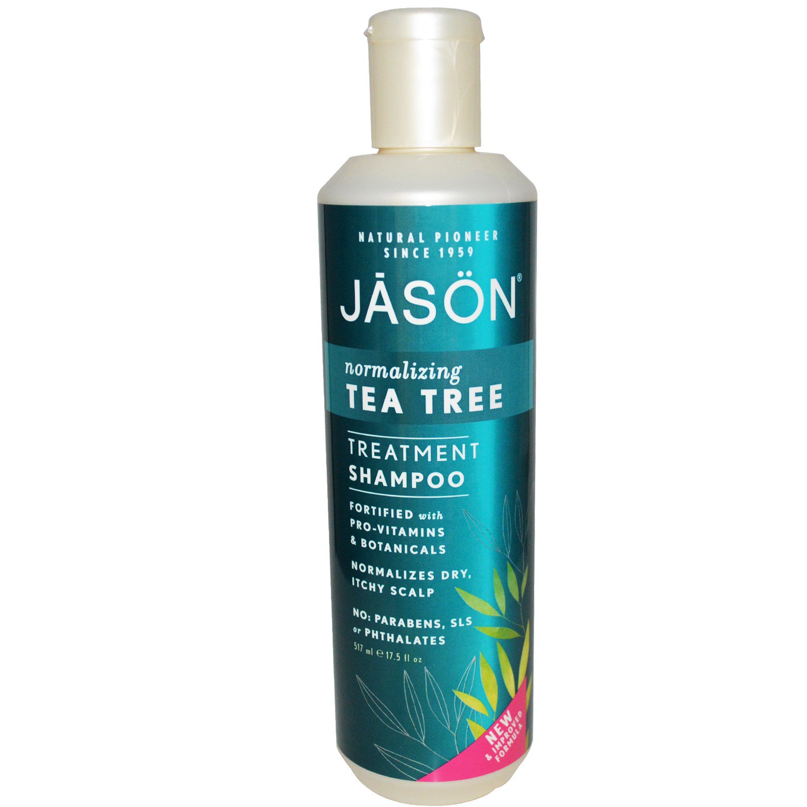 Jason Natural, Shampoo para Tratamento, Normalizador Tea Tree, 17,5 fl oz (517 ml)