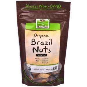 Now Foods, Real Food, Castanhas-do-Pará Orgânicas, Sem sal, 10 oz (284 g)