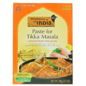 Kitchens of India, Paste For Tikka Masala, Concentrate For Sauce, Medium, 3.5 oz (100 g)