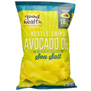 Good Health Natural Foods, Kettle Chips, Óleo de Abacate, Sal Marinho, 5 oz (141,7 g)