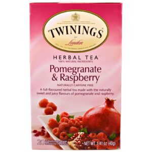 Twinings, Chá de Ervas, Romã & Framboesa, Sem Cafeína, 20 sacos de chá, 1,41 onças (40 g) cada