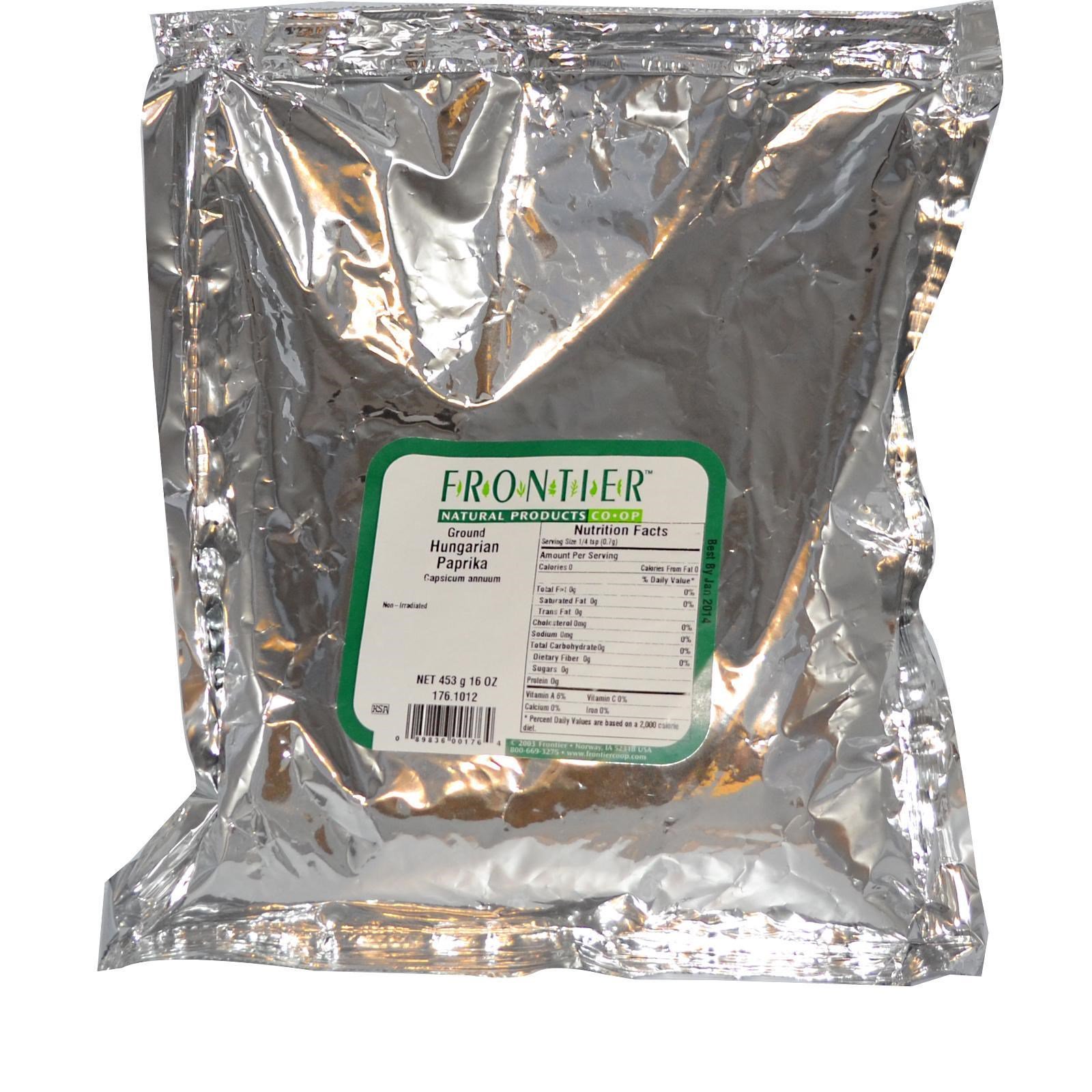 Frontier Natural Products, Páprica Húngara da Terra, 16oz (453 g) - Imagem 2
