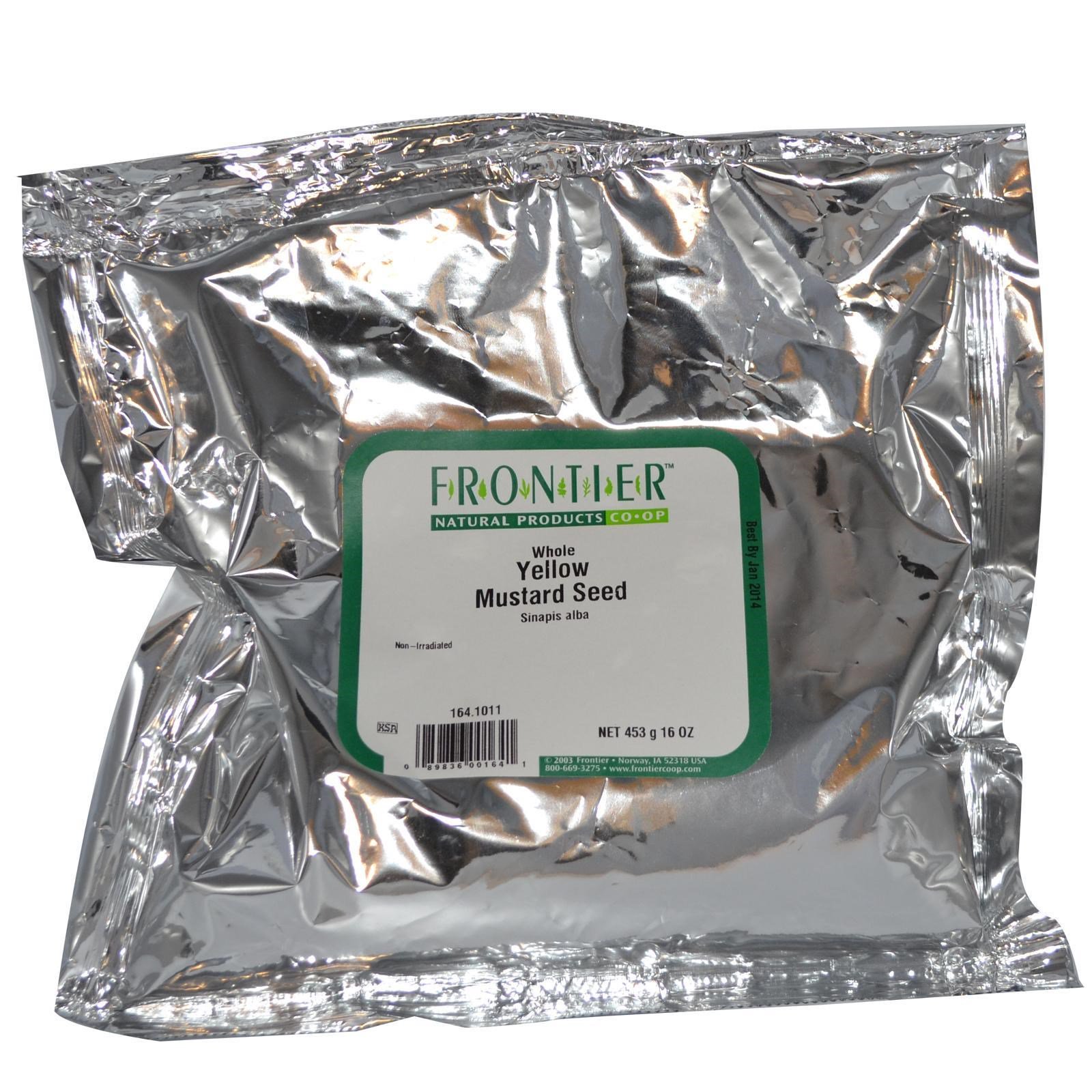 Frontier Natural Products, Semente Inteira de Mostarda Amarela, 16 oz (453 g) - Imagem 2