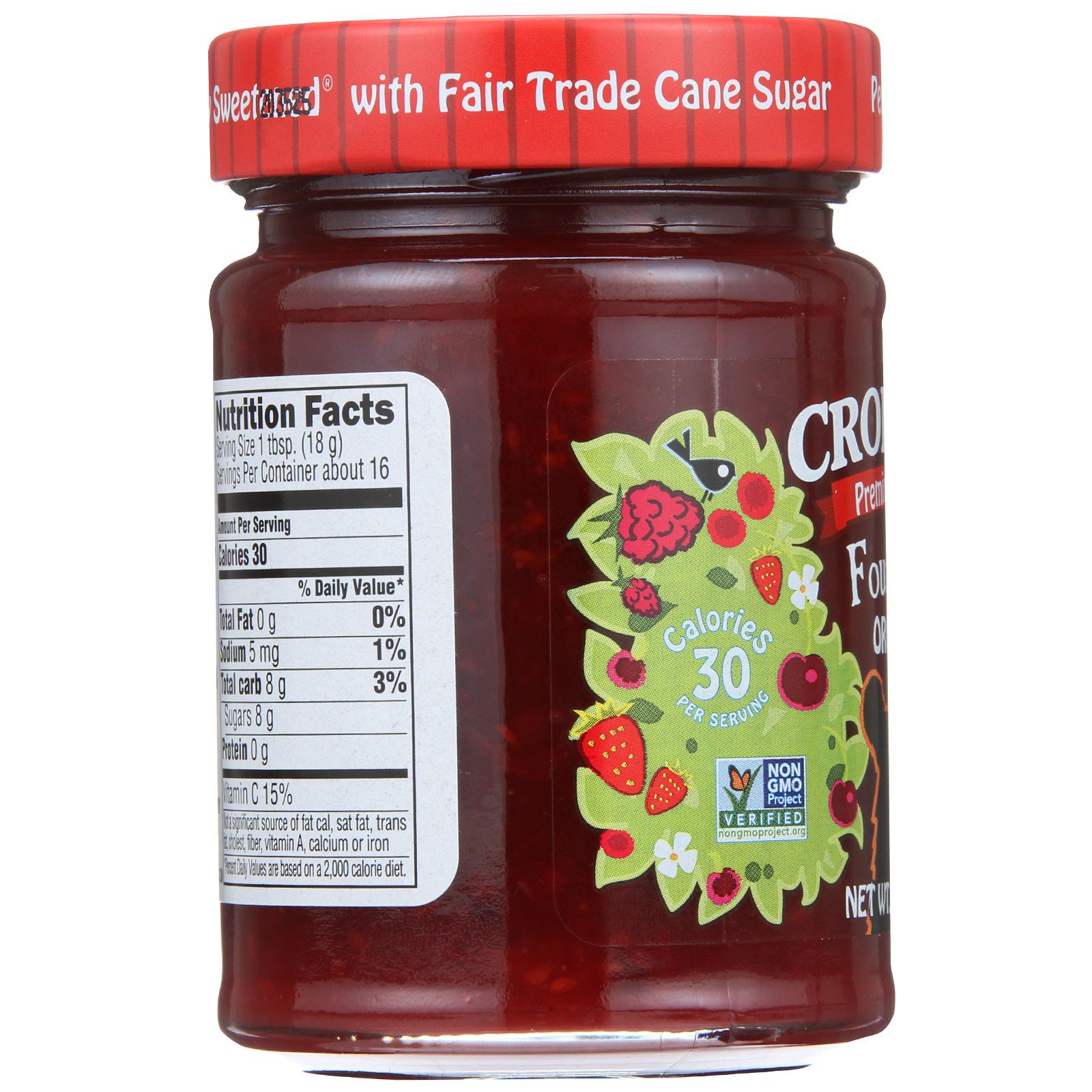 Crofter's Organic, Geleia Premium, Quatro Frutas, 10 oz (283 g) - Imagem 3