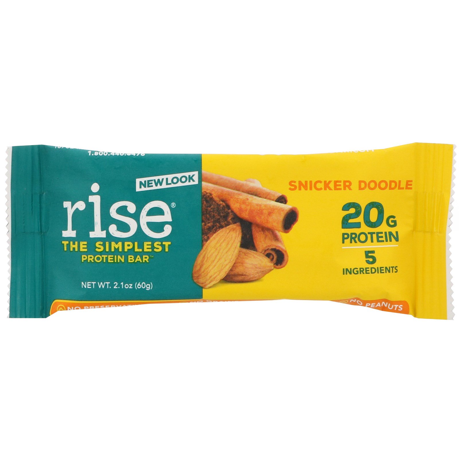 Rise Bar, Barra de Proteína, Biscoito de Açúcar, 12 Barras, 2,1 oz (60 g) Cada - Imagem 3